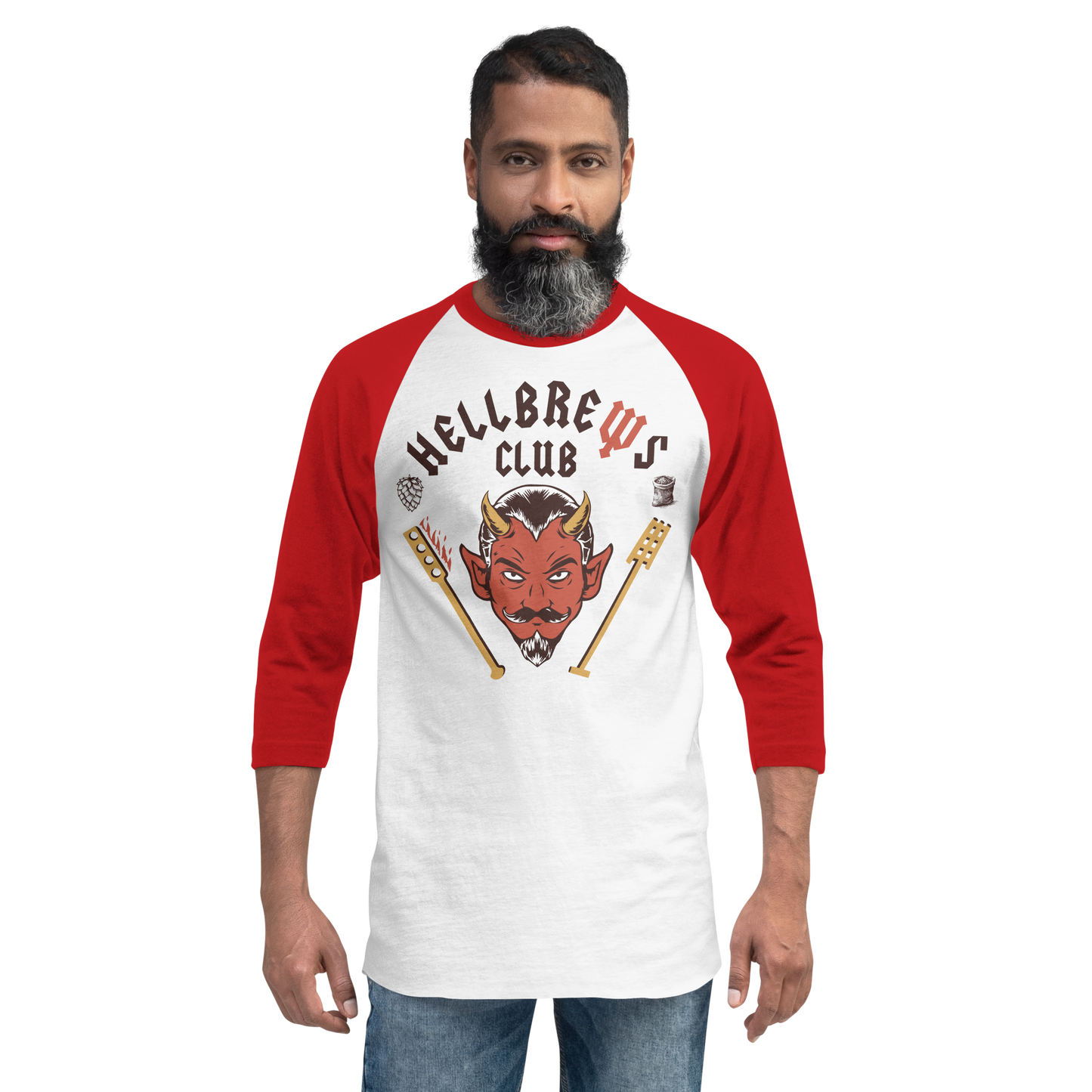 HELLBREWS CLUB 3/4 Baseball T-shirt - Adult Unisex